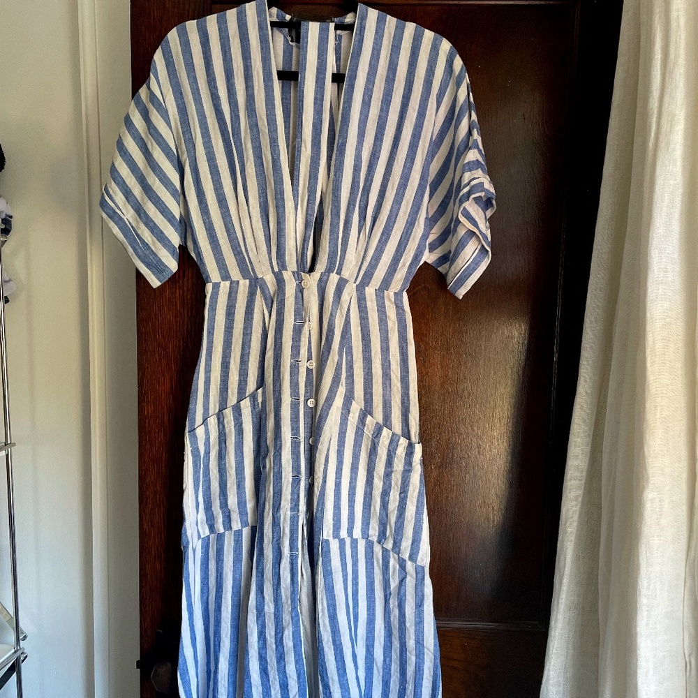 Striped Linen Reformation Dress